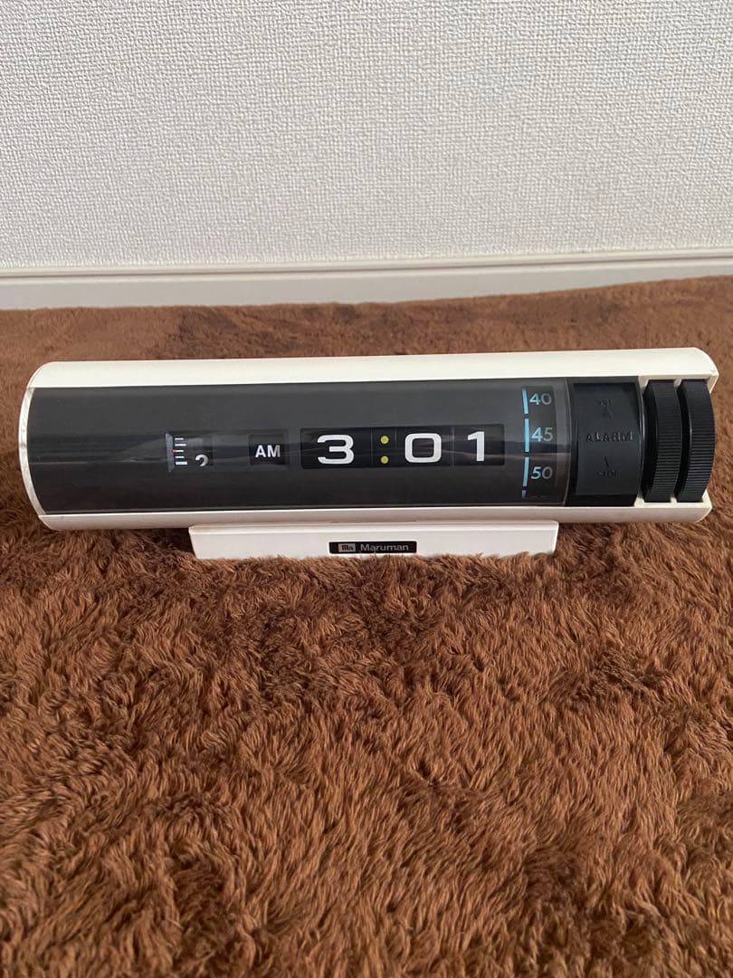 マルマン Maruman ドラム式置き時計 パタパタ DS210 昭和レトロ