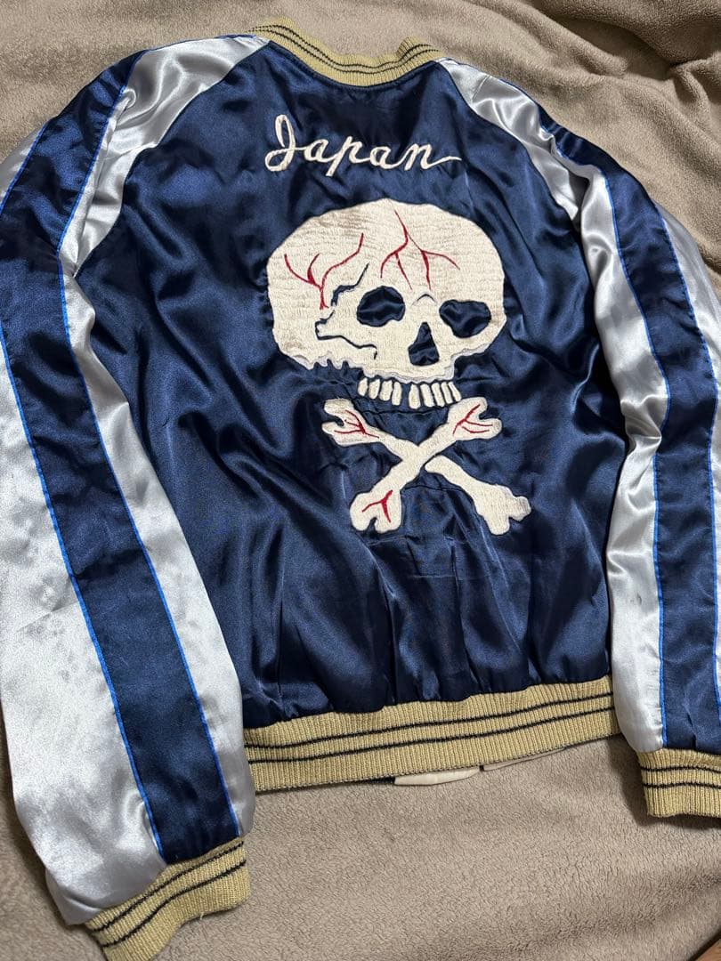 ２面用 テーラー東洋 龍 スカル 日本限定 スカジャン サテン unisex