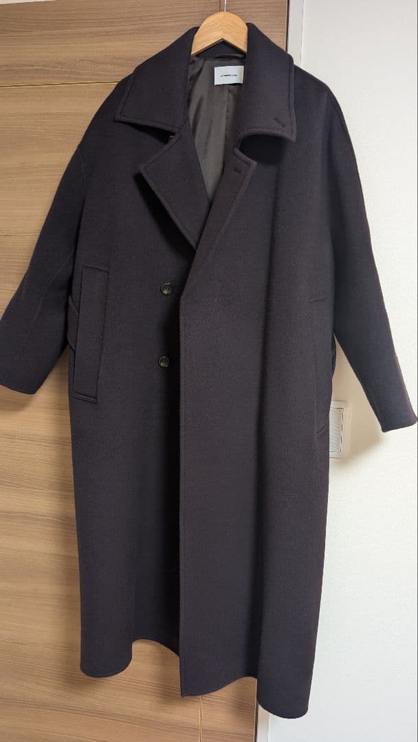 STUNNING LURE rスプリットラグランロングコート(ダークブラウン)