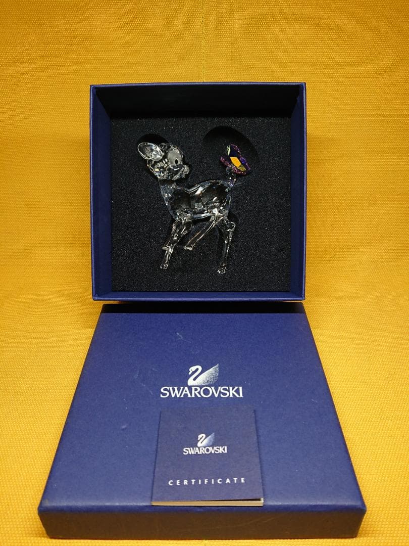 【美品】スワロフスキー　ディズニー　バンビ　置物　工芸品　美術品　A3350
