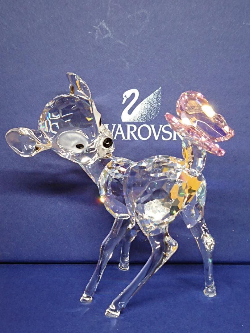 【美品】スワロフスキー　ディズニー　バンビ　置物　工芸品　美術品　A3350