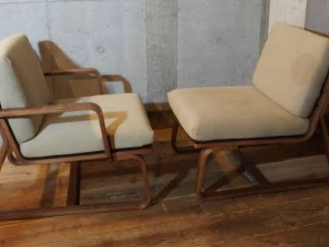 無印良品MUJI★リビングでもダイニングでも使えるソファチェア用カバー★2脚分