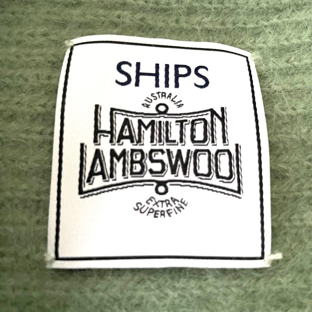 美品 シップス ハミルトン　アンゴラボートネックプルオーバー ふわふわ