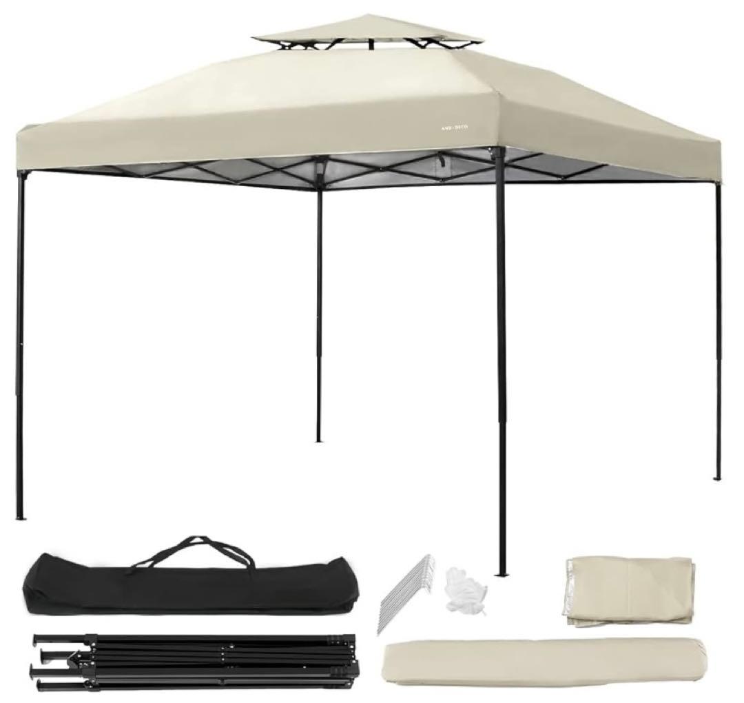 ＋AND DECO タープテント　ベージュ