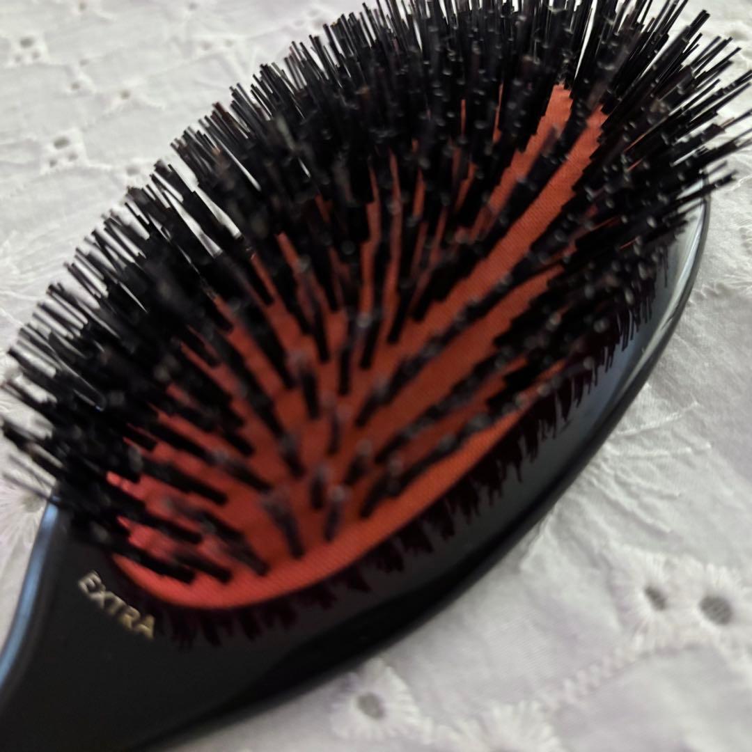 メイソンピアソン★ヘアブラシ★エクストララージブリッスル ★ダークルビー★猪毛