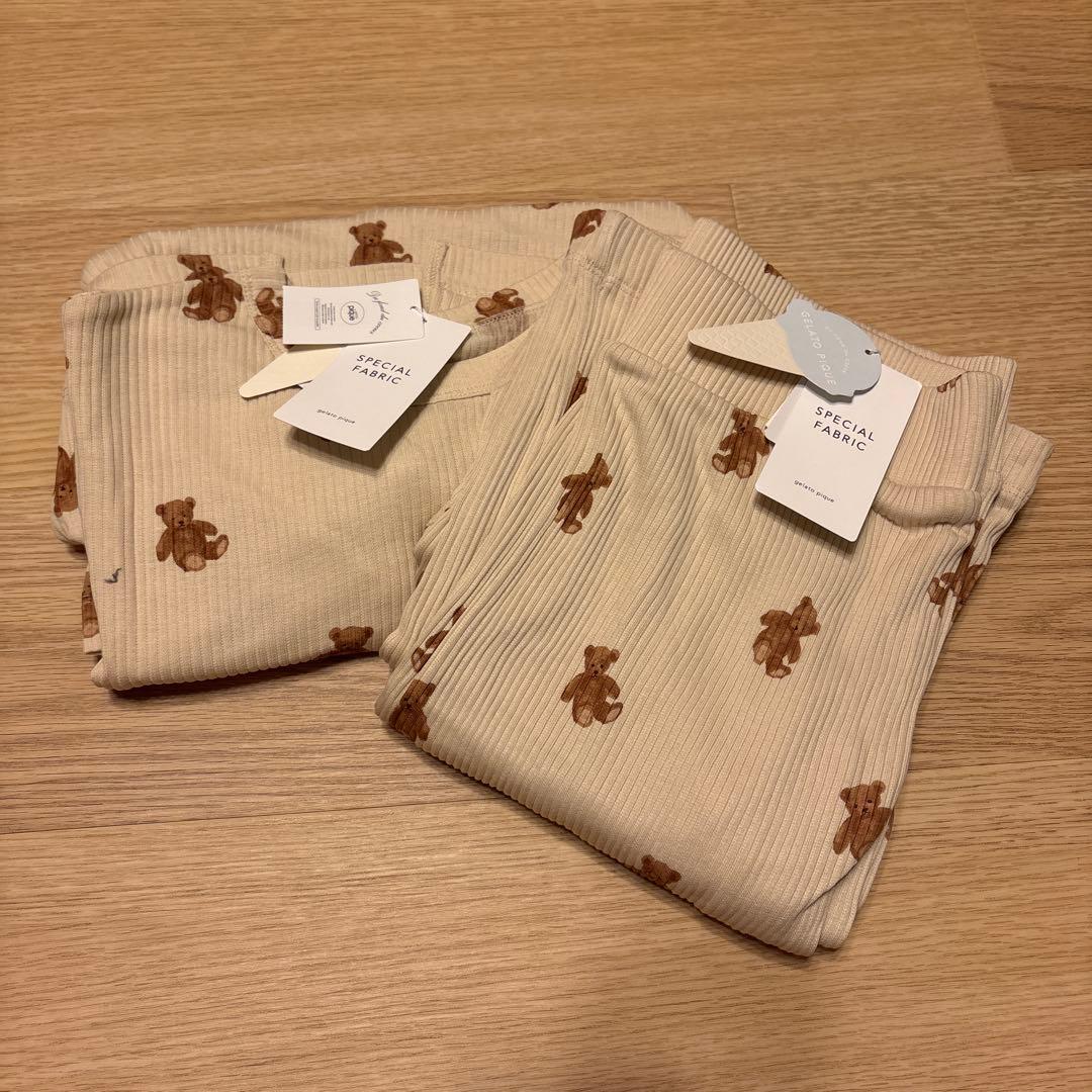 新品　未使用品　gelato pique ペア柄リプロンルームウェアセット