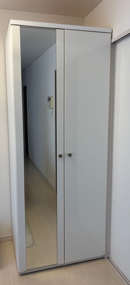 ニトリ ワードローブ(クエス 80WR WH)