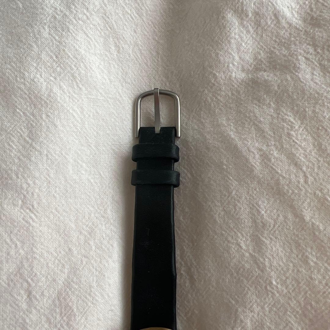 ARNE JACOBSEN レザーベルト時計 バンカーズ