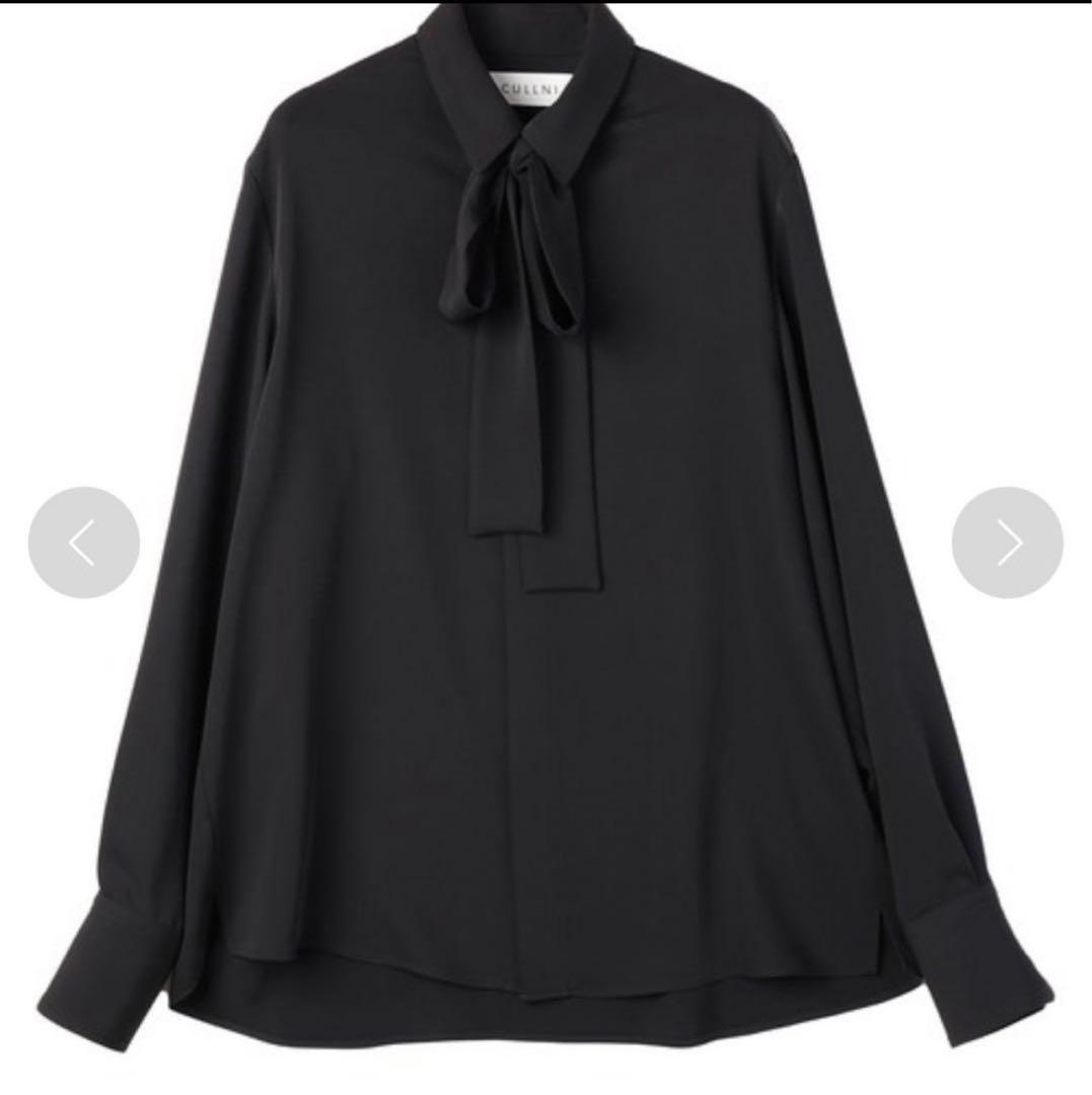 CULLNI クルニ　24-AW-023B 黒シャツ
