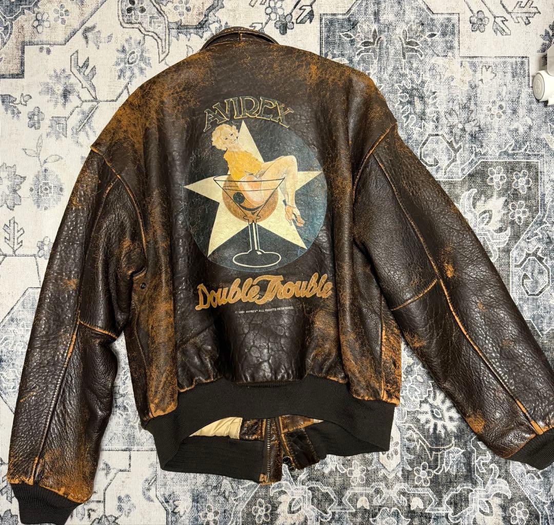 【希少】AVIREX TYPE A-2 ピンナップガール　レザージャケット