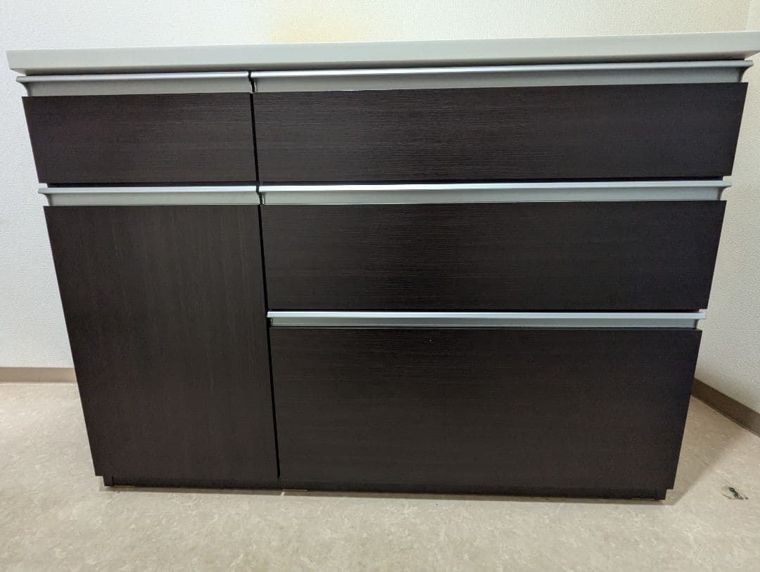 キッチンカウンター キュリー2 120CT DBR ニトリ