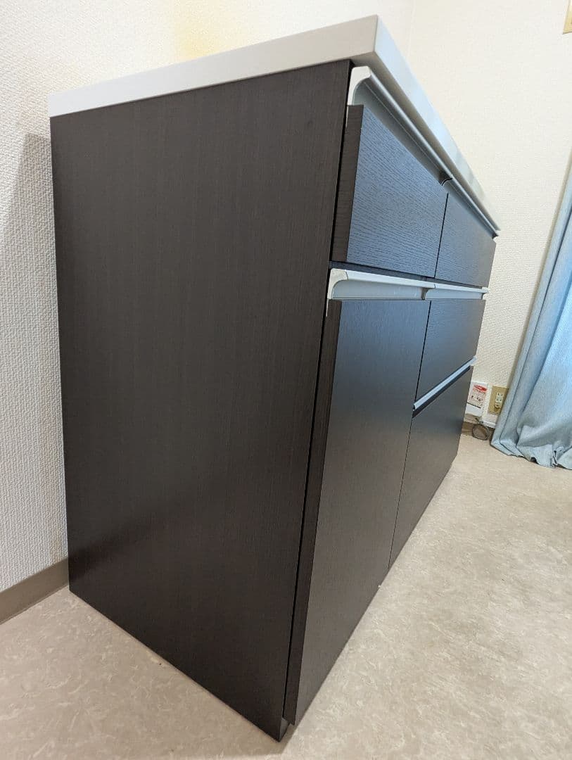 キッチンカウンター キュリー2 120CT DBR ニトリ