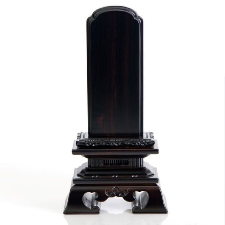 【送料・彫代無料】位牌 黒檀 紫檀 3.0寸〜6.0寸（0.5寸毎）