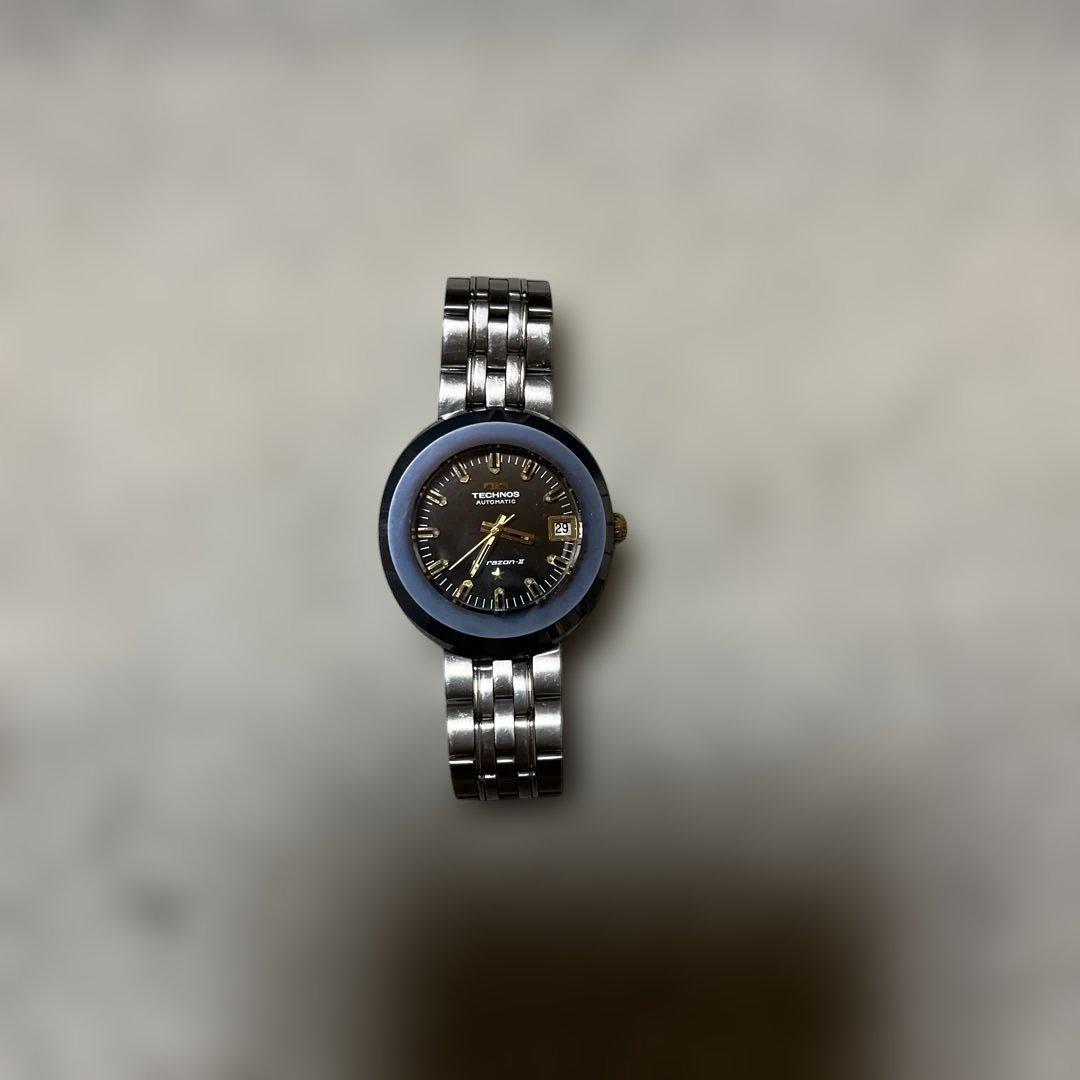 テクノス　オートマティック　ボラゾン2 ブルーベゼル　希少★最終値下げしました★