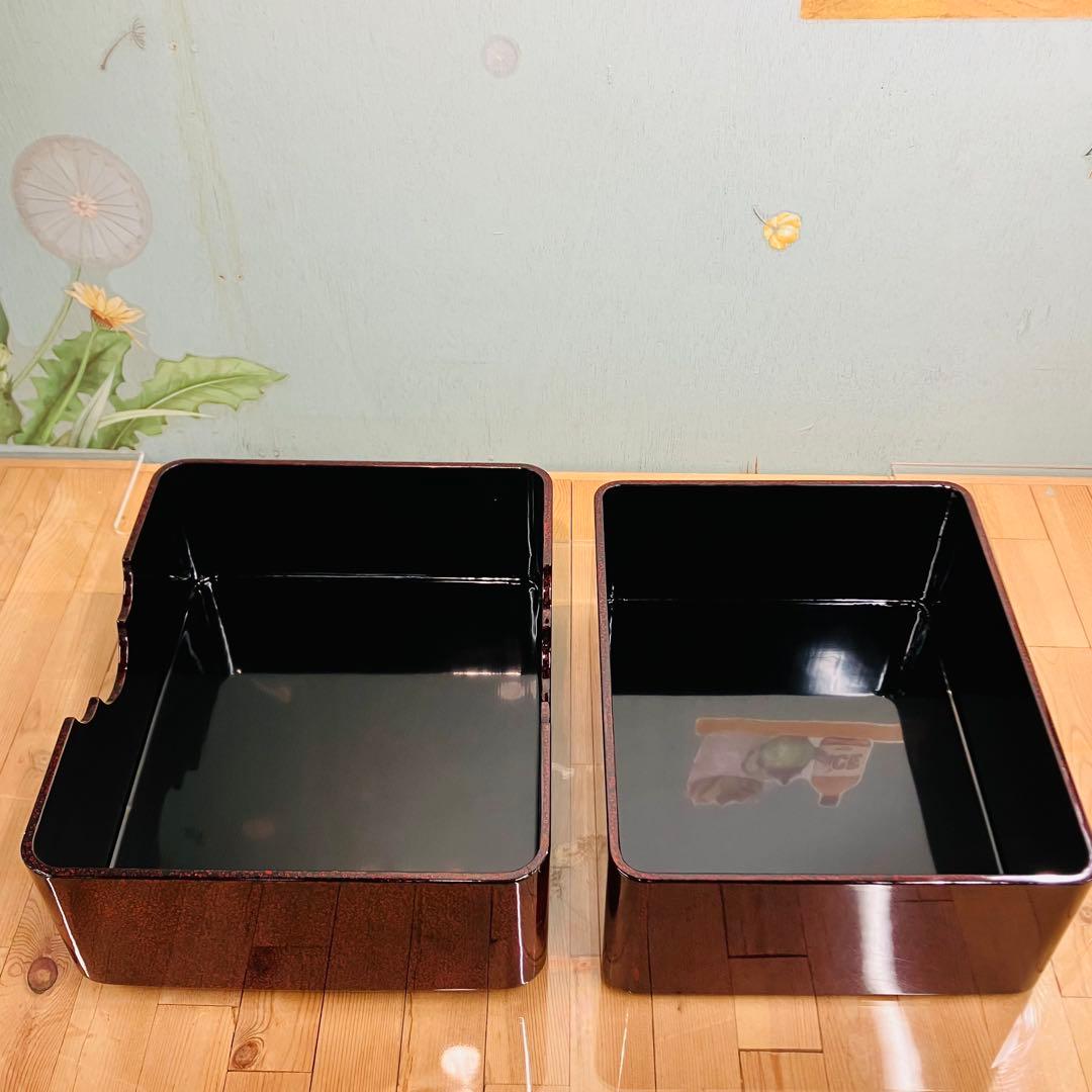 津軽塗の七々子塗　文箱