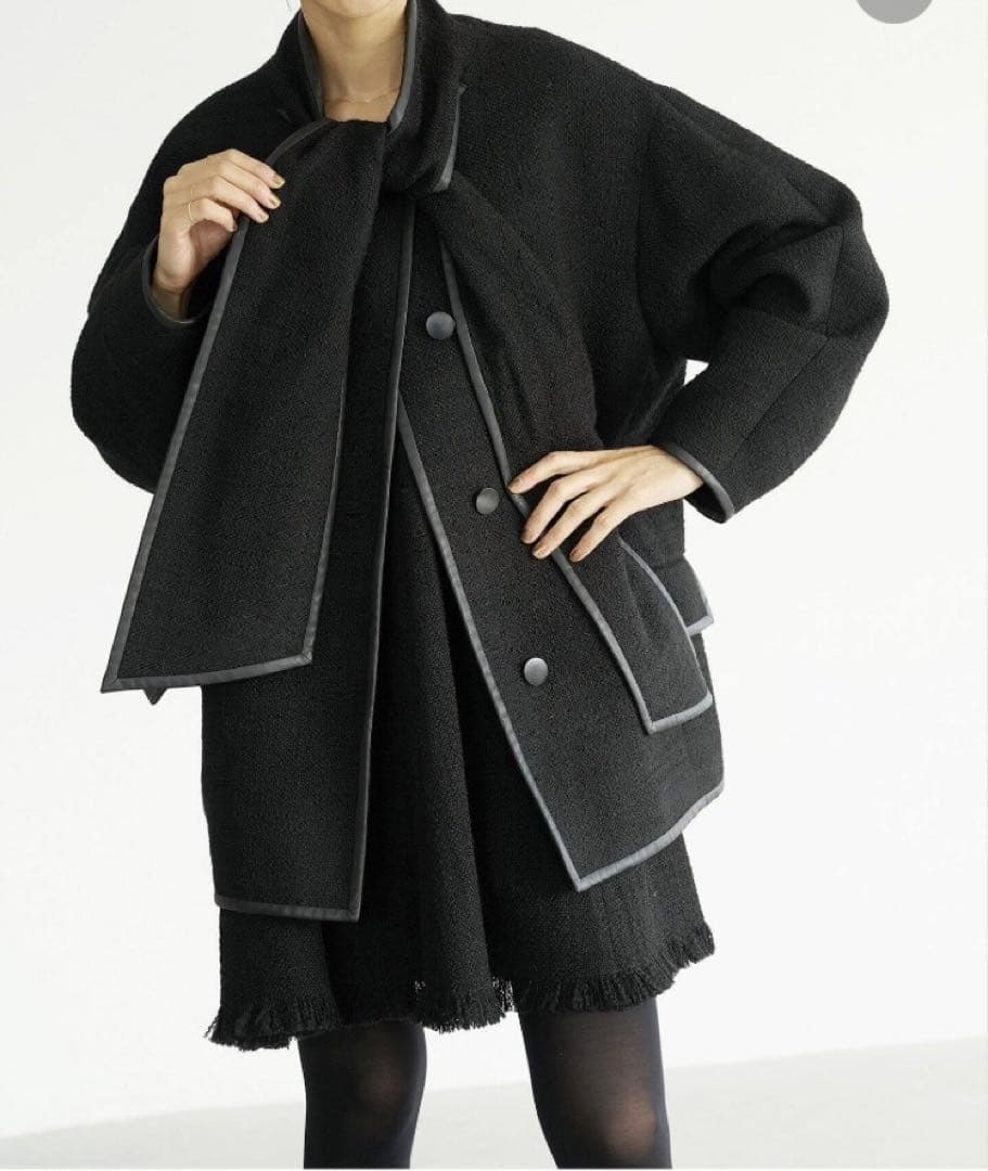 辻直子 × IENA【n】リボンツイードコート