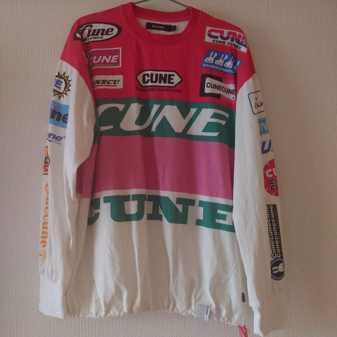 CUNE カラフルロゴ長袖カットソー