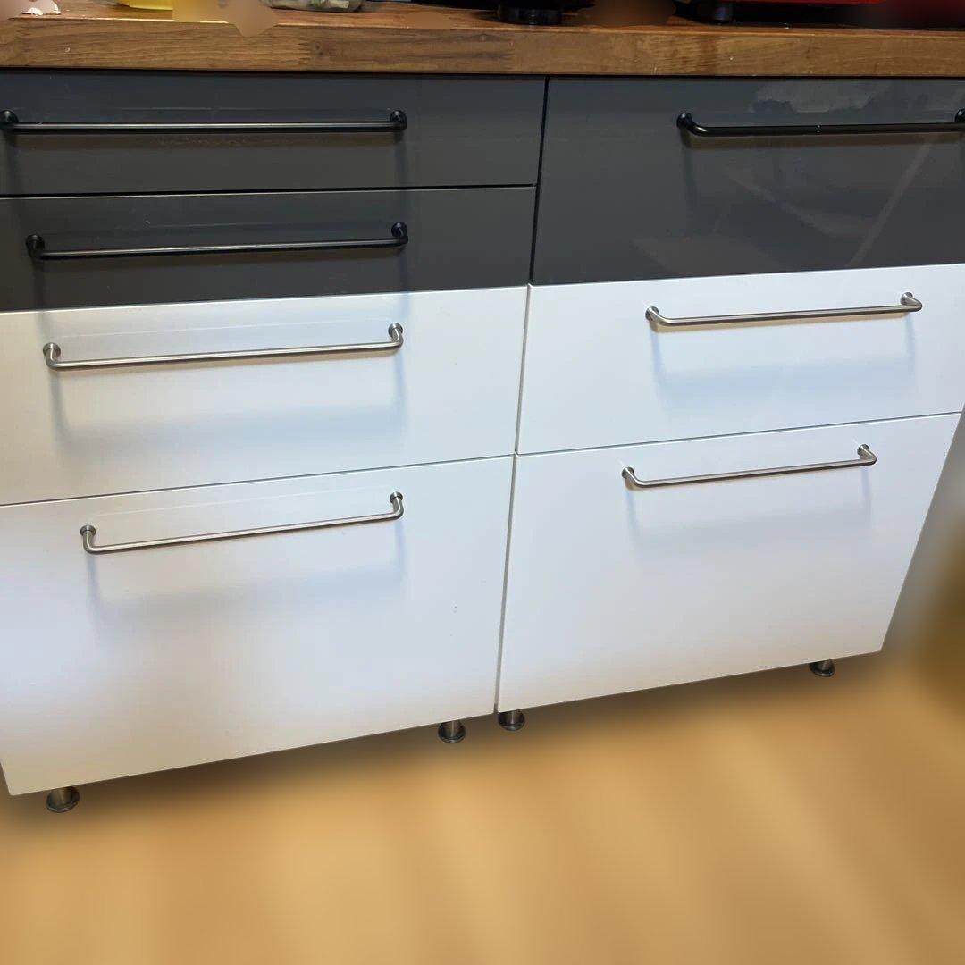 【中古】IKEA レンジ台 カップボード キッチンボード