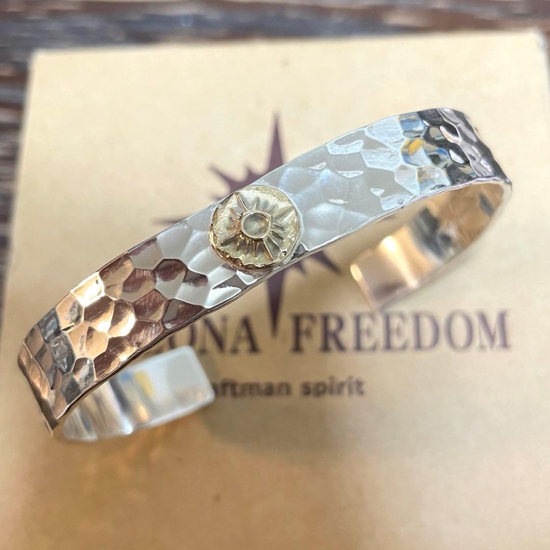 L 特大　貴重　槌目　特注　極美品　ARIZONA FREEDOM バングル