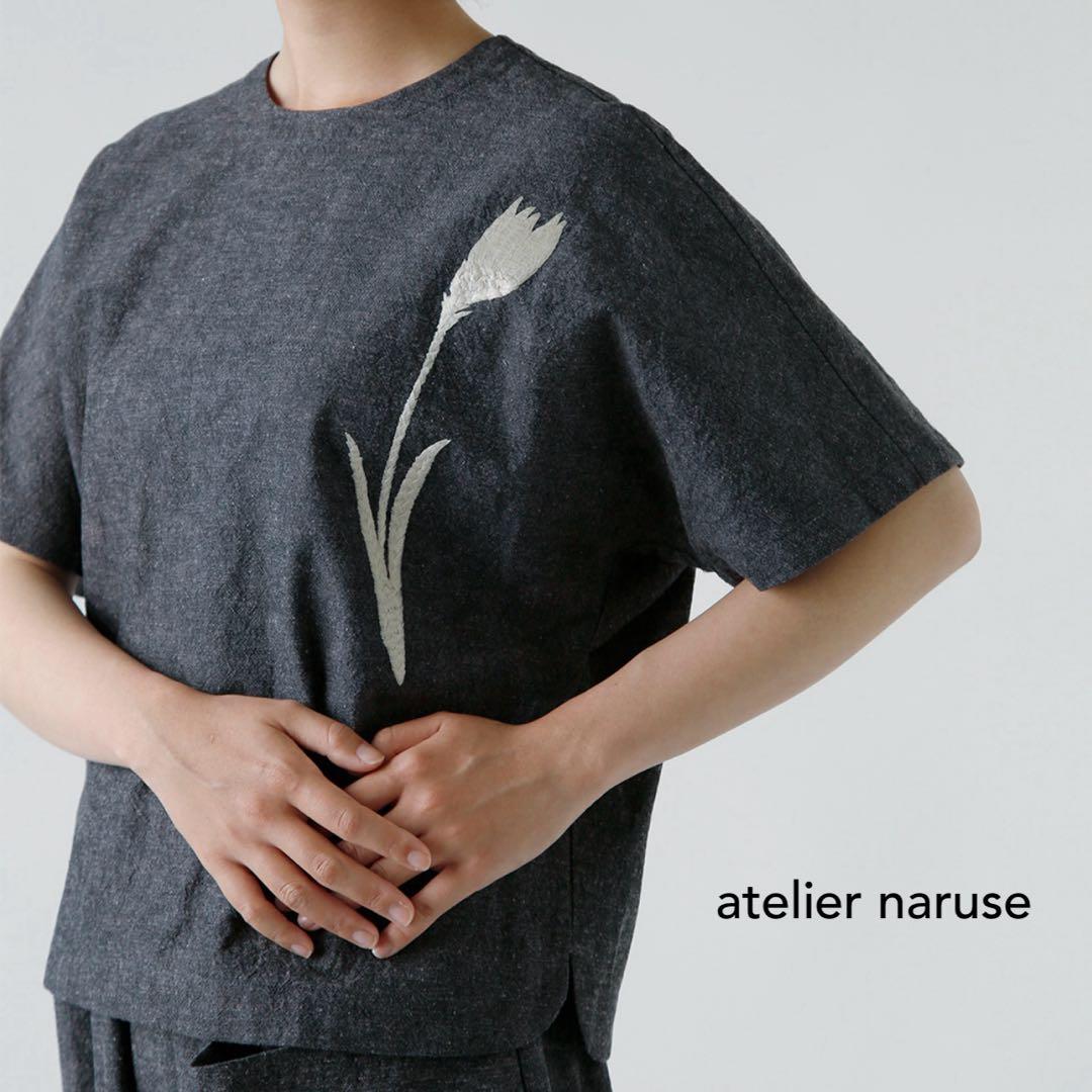 atelier naruse コットンリネンスモックブラウス “チューリップ”
