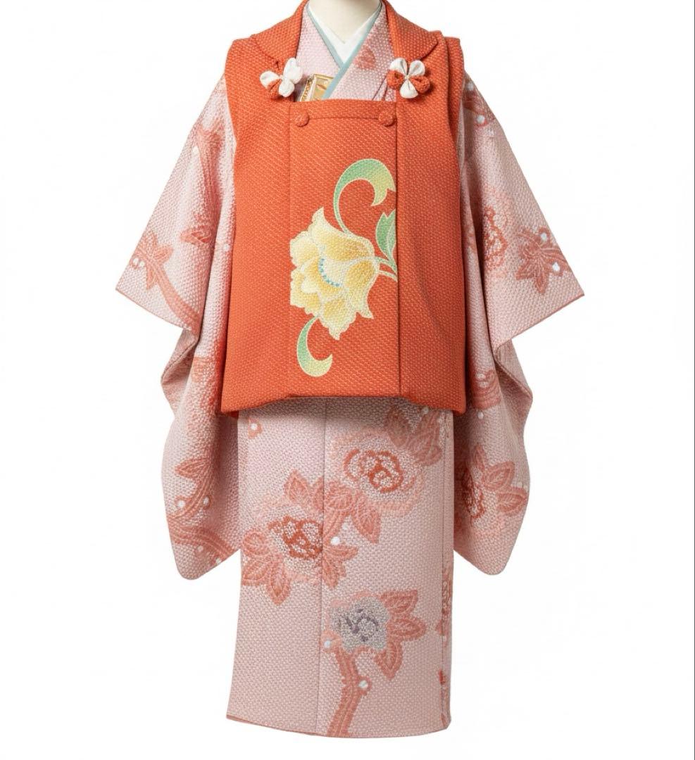 藤娘きぬたや被布　3歳祝い着