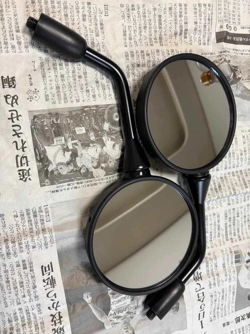 w800 cafe 純正ミラー　左右セット