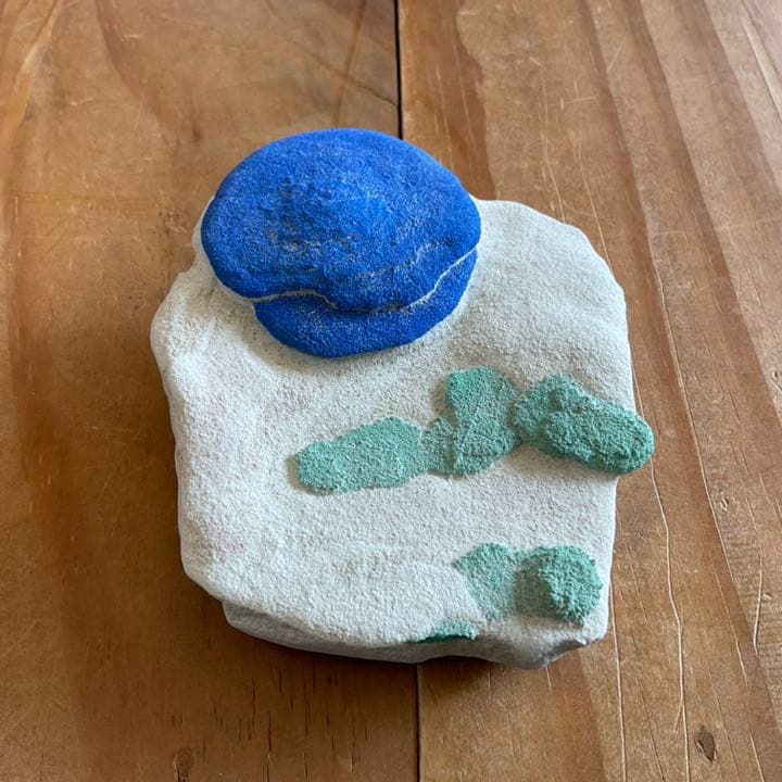 珍品　天然石　1点物　アズライト(藍銅鉱）