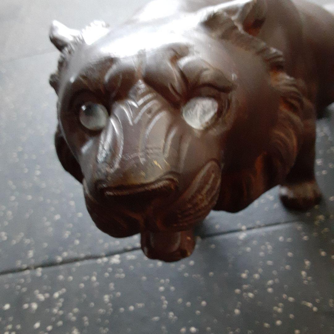 金属銅製虎の置物　約67cm 高さ26センチ　色ブラウン