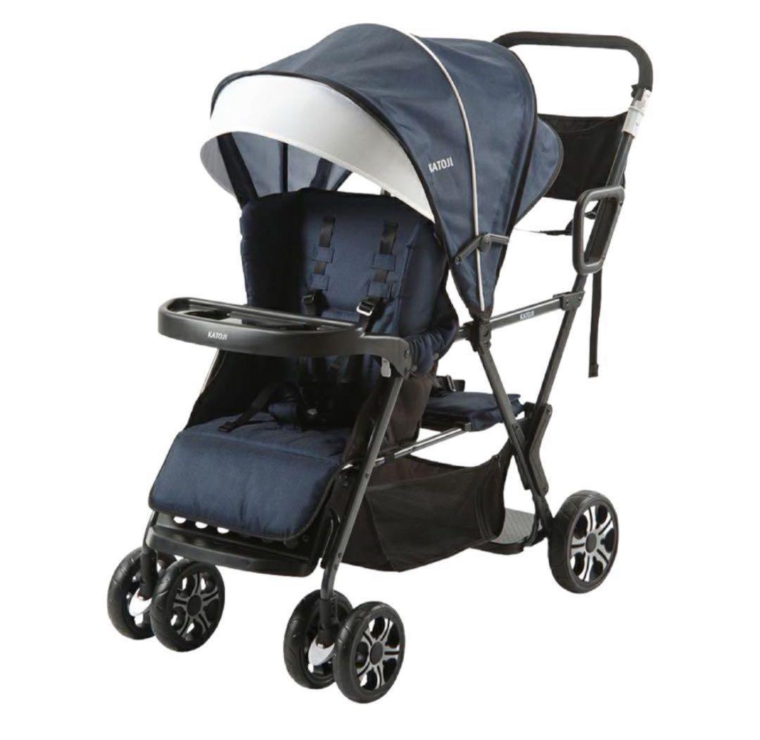 カトージ 二人乗りベビーカー 二人でゴー（ネイビー）2人でゴー
