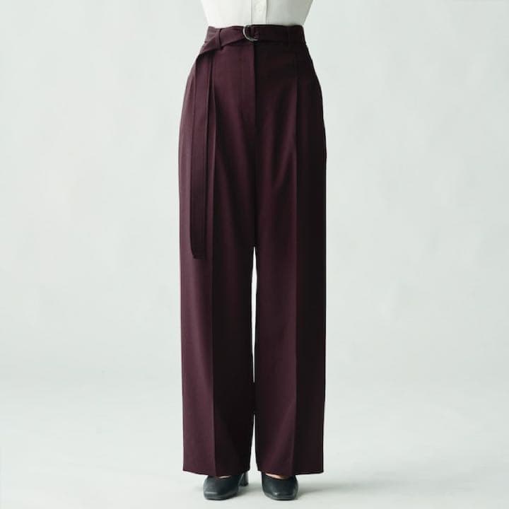 自宅洗濯機で洗濯可能！PLSTコンフォートリュクス セットアップ ワイン