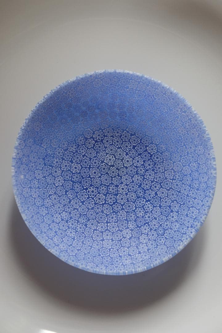 エルコーレモレッティ ベネチアンガラス ミルフィオリ プレート 作家 江波冨士子