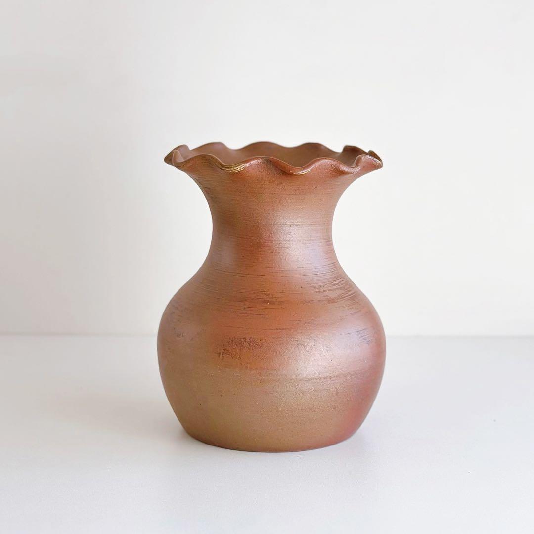 アンティーク フラワーベース 花瓶 Grès フランス