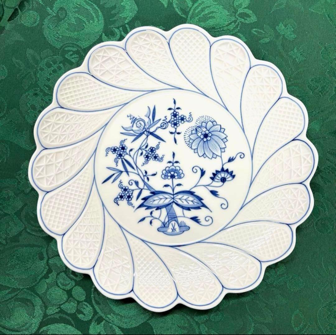 ★マイセン★ブルーオニオン★ディッシュラウンド29 ㎝★新品未使用★一級品★