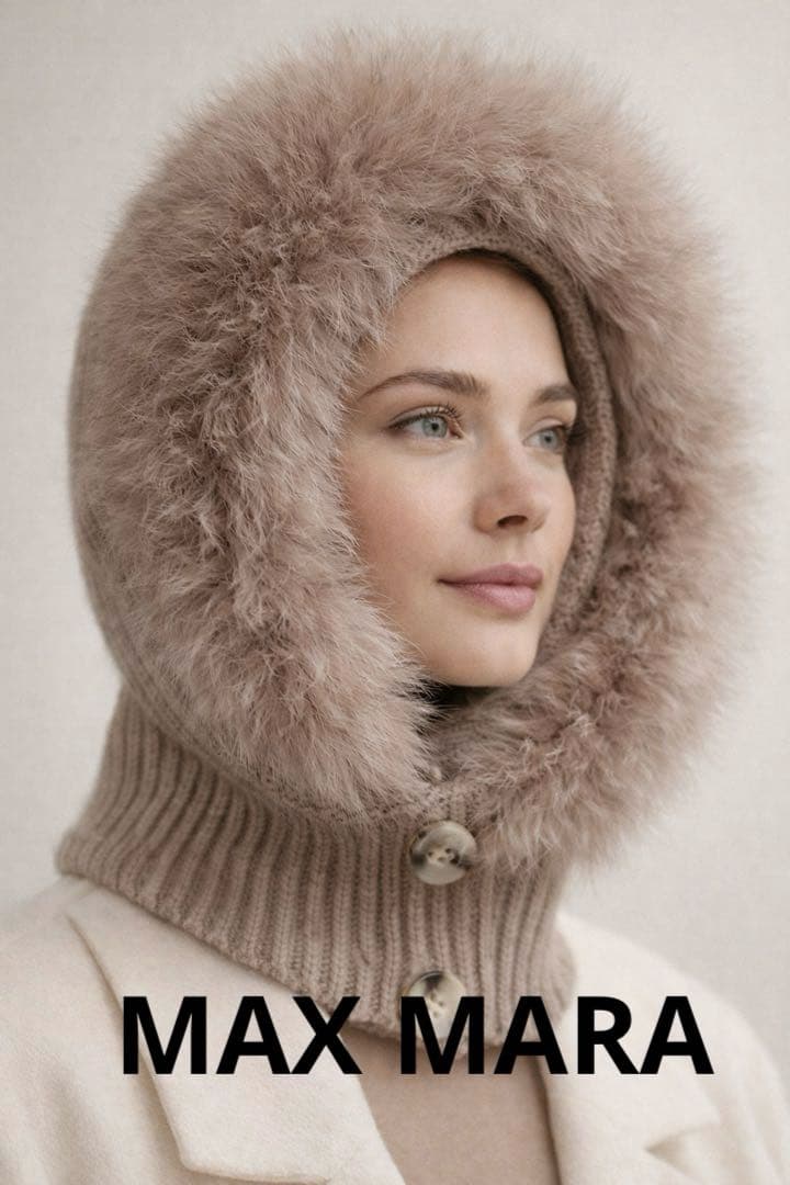 ❤️再値下Max Maraフォックスファーバラクラバ極暖