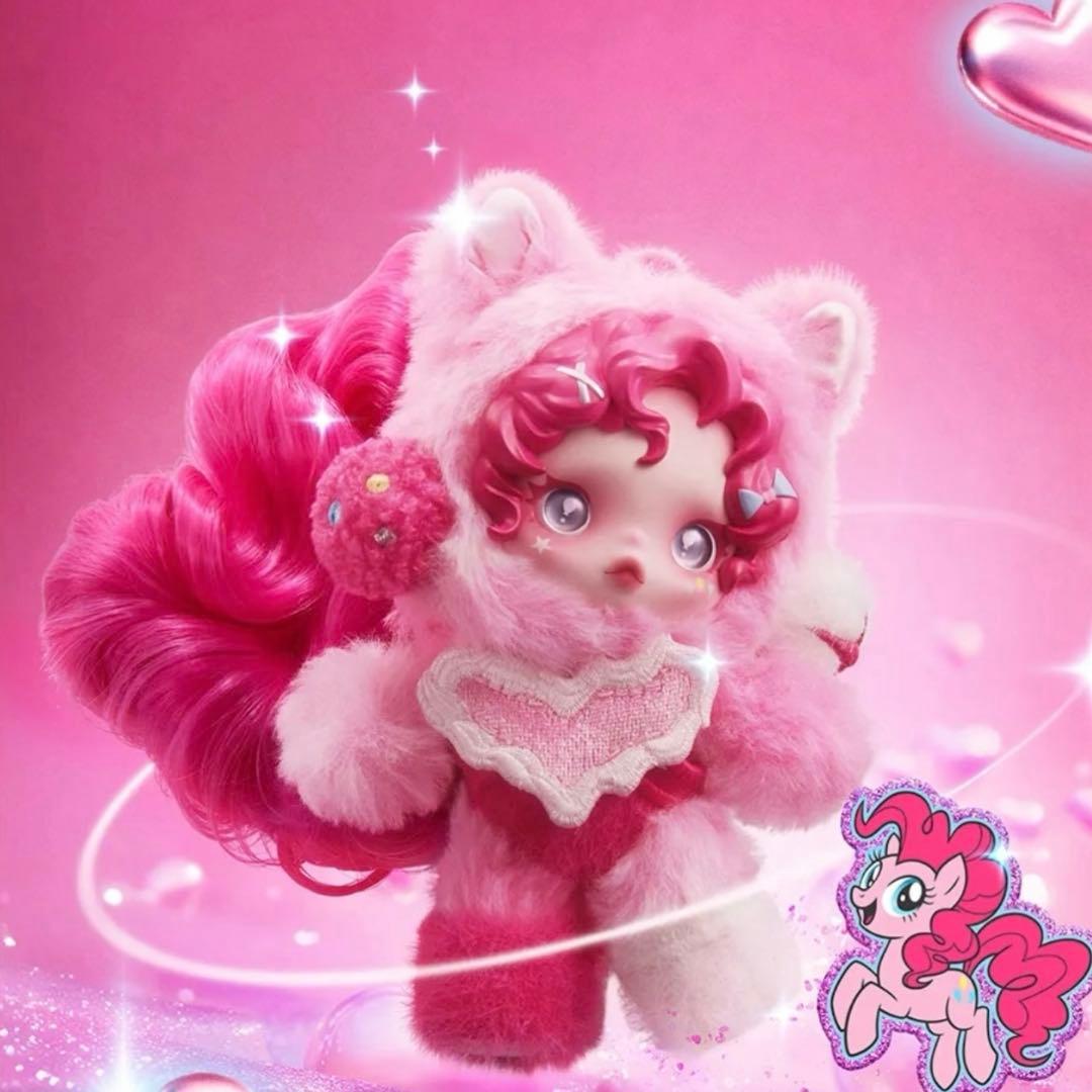ポップマート スカルパンダ×マイリトルポニー ぬいぐるみ Pinkie Pie