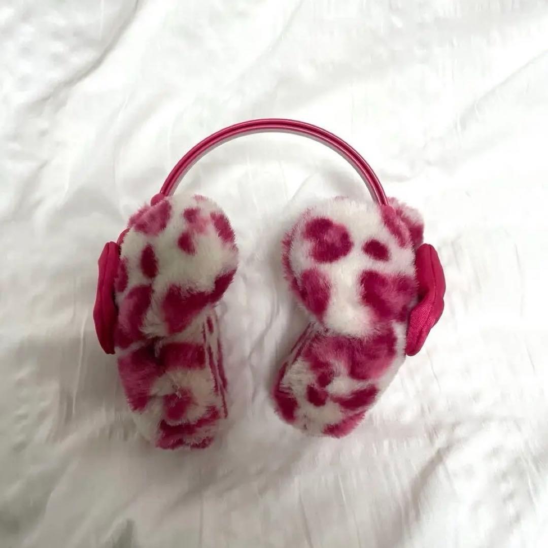 ディズニー イヤーマフ ミニーちゃん ピンク ヒョウ柄