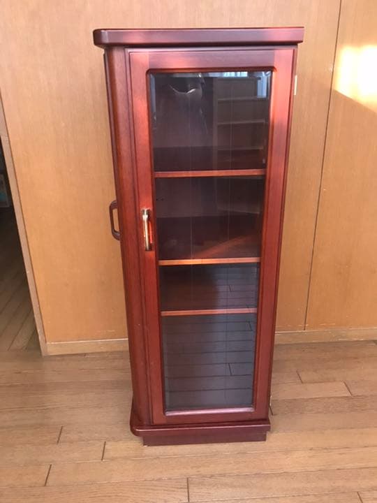 ヴィンテージ　飾り棚　2面ガラス扉