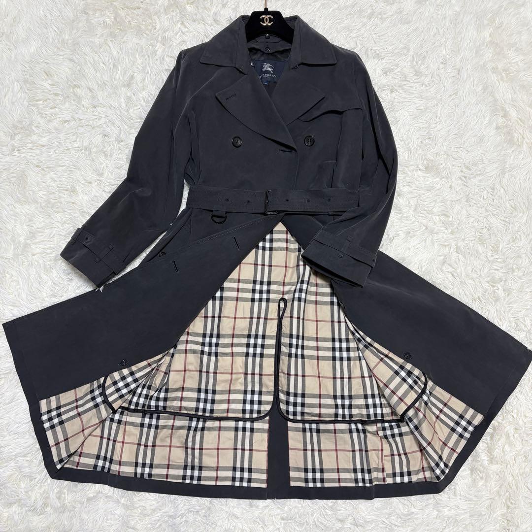 【美品】バーバリーロンドン トレンチコート ライナー チェック ベルト