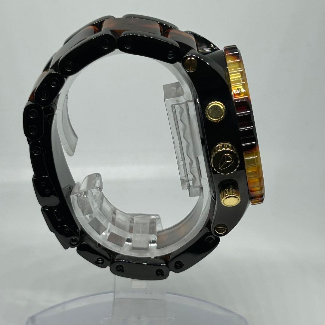 【美品】ニクソン クロノグラフ べっこう柄 箱 説明書付 即購入OK