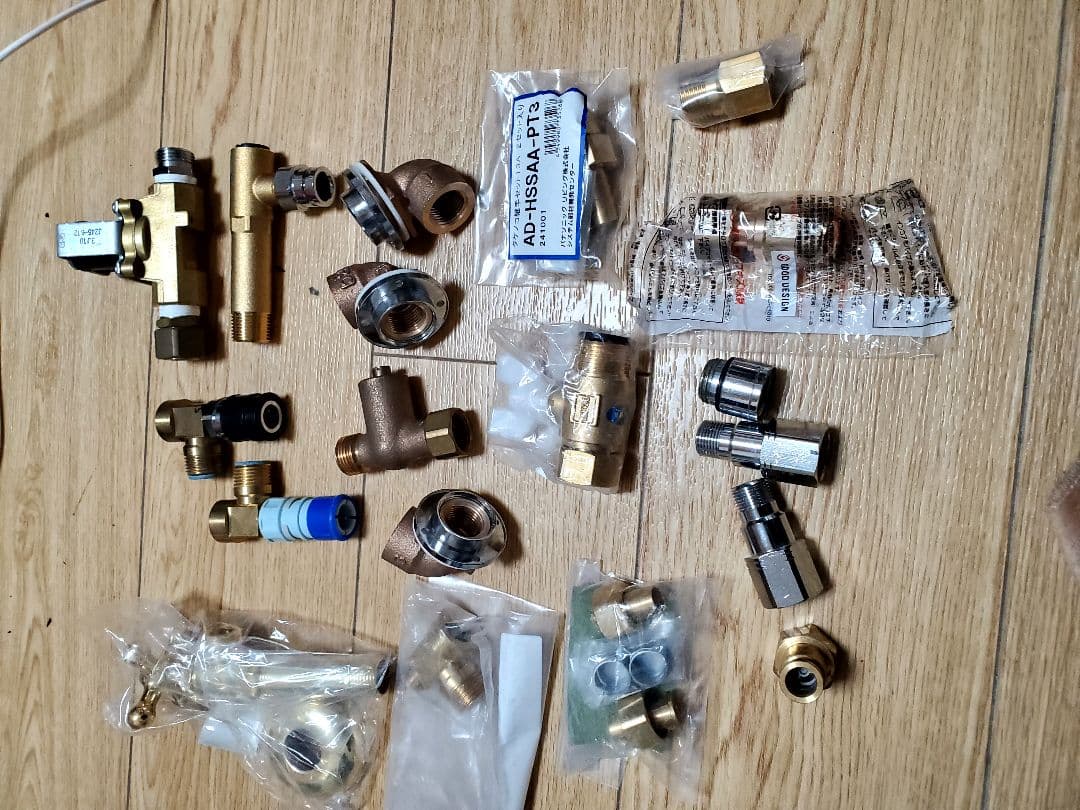 真鍮製 浄水器部品セット 各種バルブ