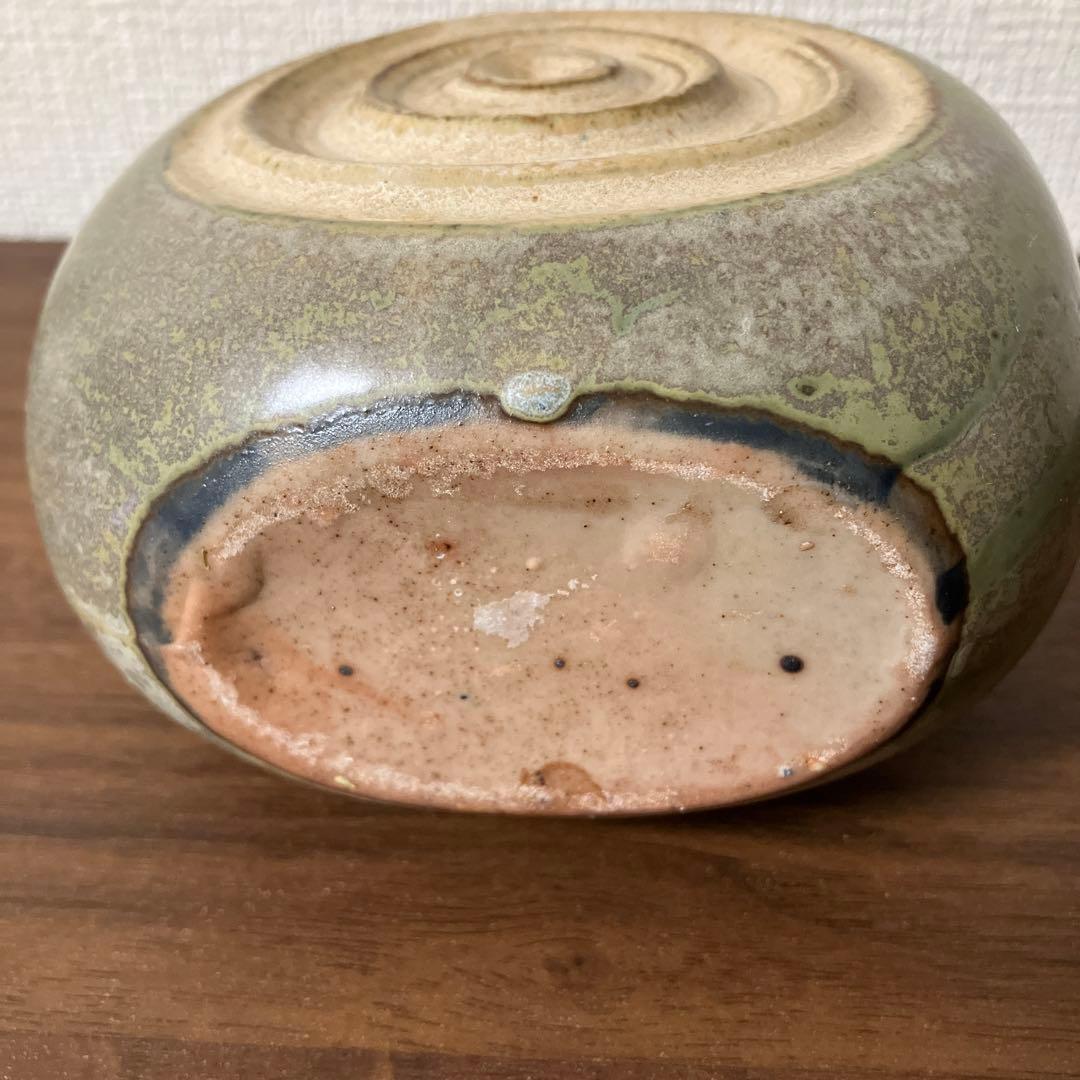 イワツキ 花瓶　ヴィンテージ　フラワーベース　かしわ窯　北欧風　モダン