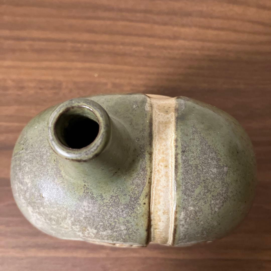 イワツキ 花瓶　ヴィンテージ　フラワーベース　かしわ窯　北欧風　モダン