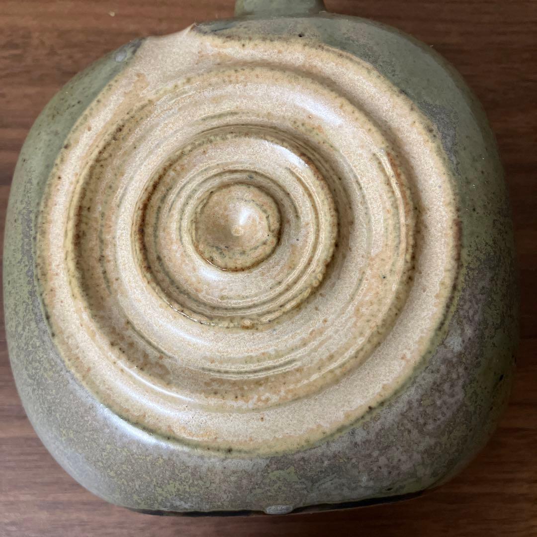 イワツキ 花瓶　ヴィンテージ　フラワーベース　かしわ窯　北欧風　モダン