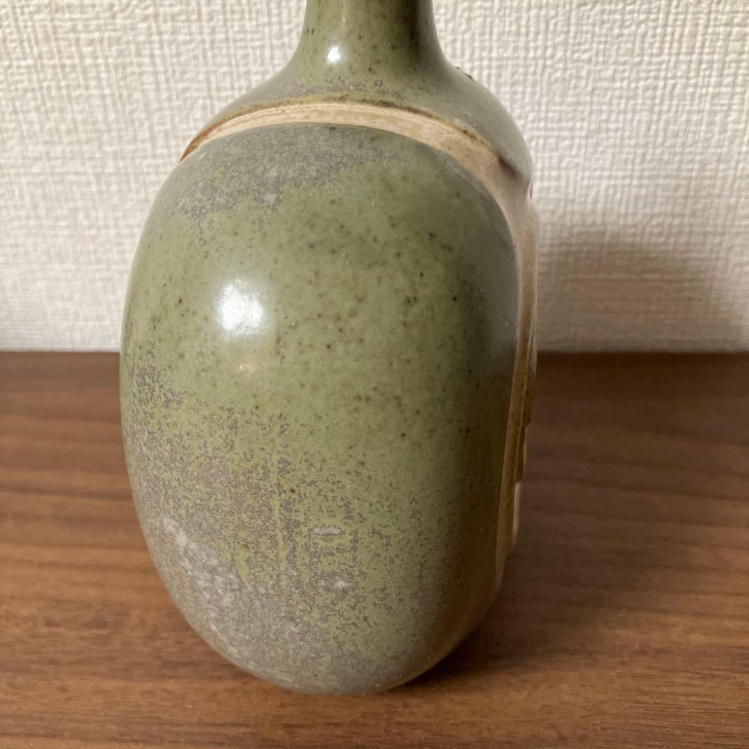 イワツキ 花瓶　ヴィンテージ　フラワーベース　かしわ窯　北欧風　モダン