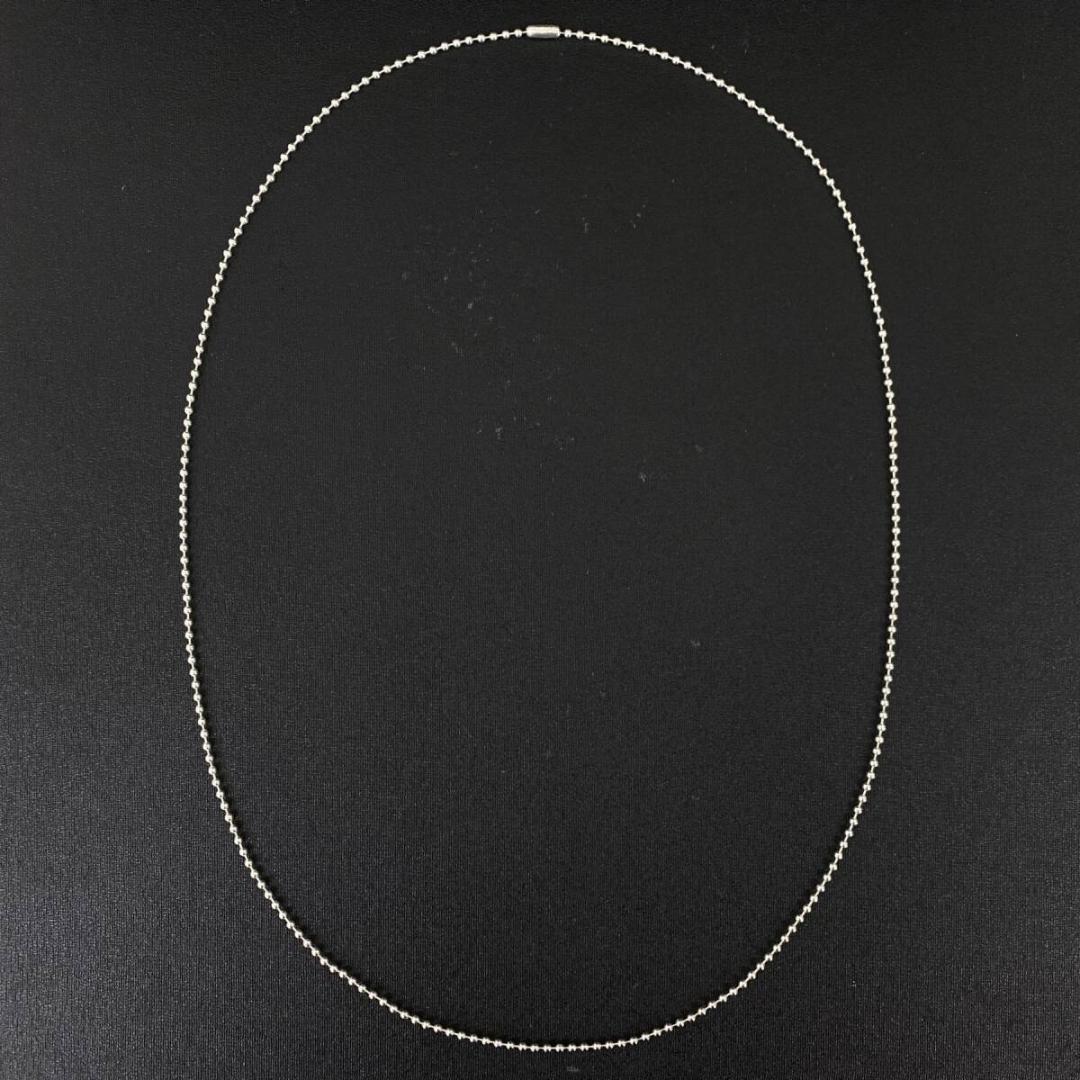 美品 CHROME HEARTS シルバー ボール チェーンネックレス 76cm