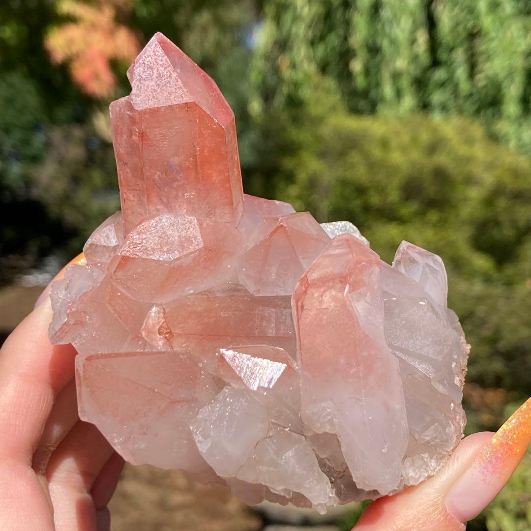 ピンクレムリアンシード クラスター 原石