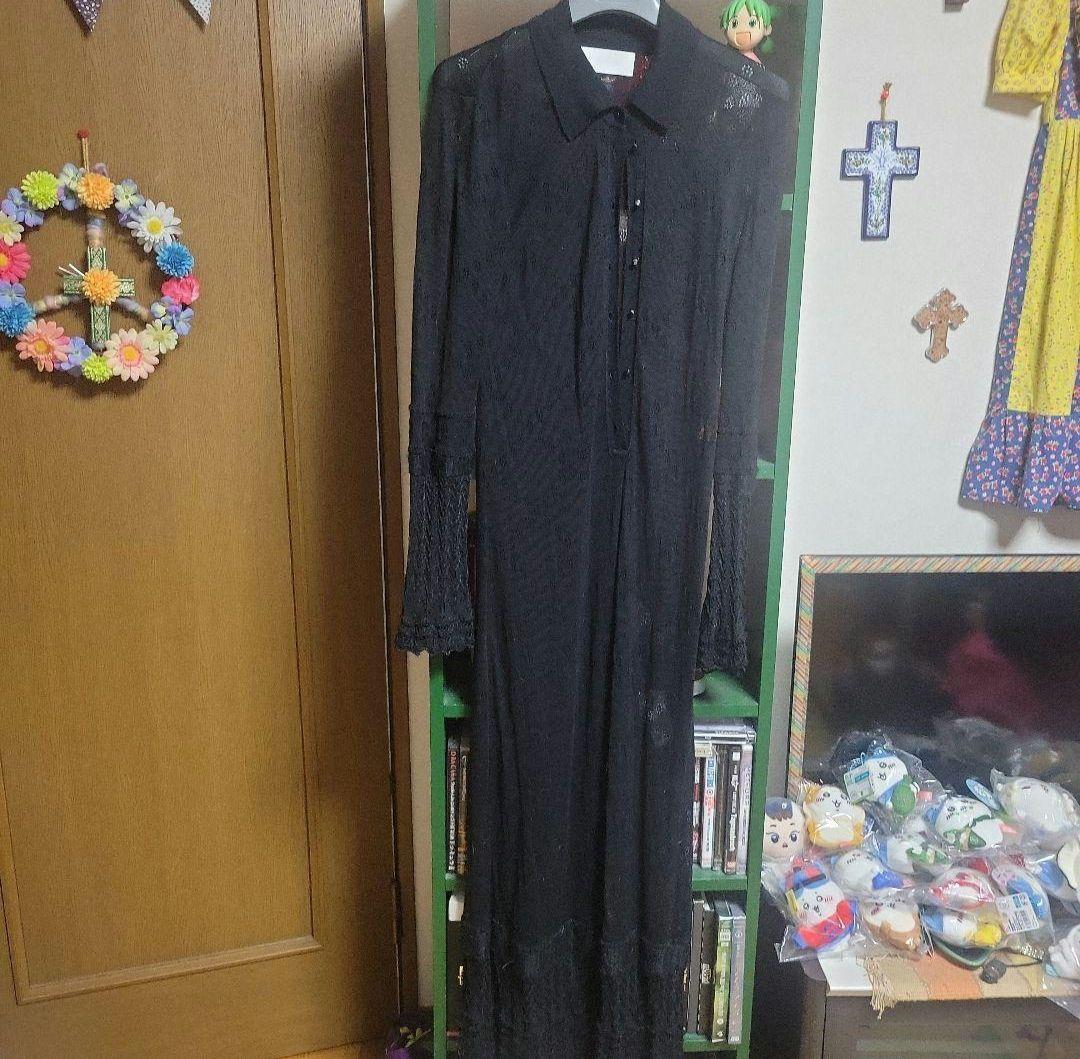 ワンピース Sheer Lace Knitted Dress