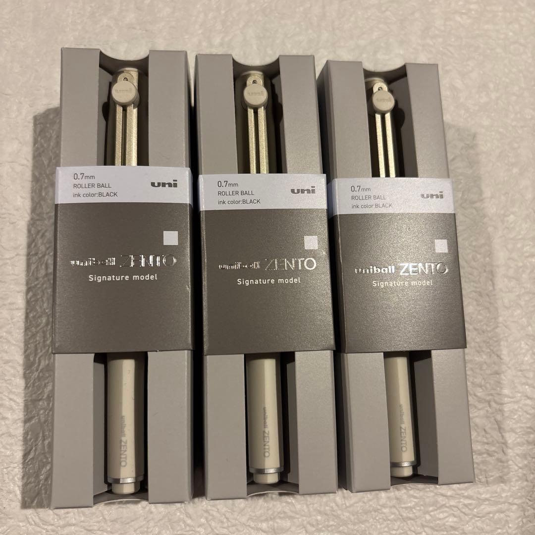 新色 3セットCゴールド ユニボール ゼント zento シグニチャーモデル