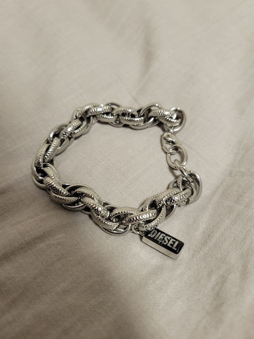 DIESEL チェーンブレスレット シルバー DX151400DJW