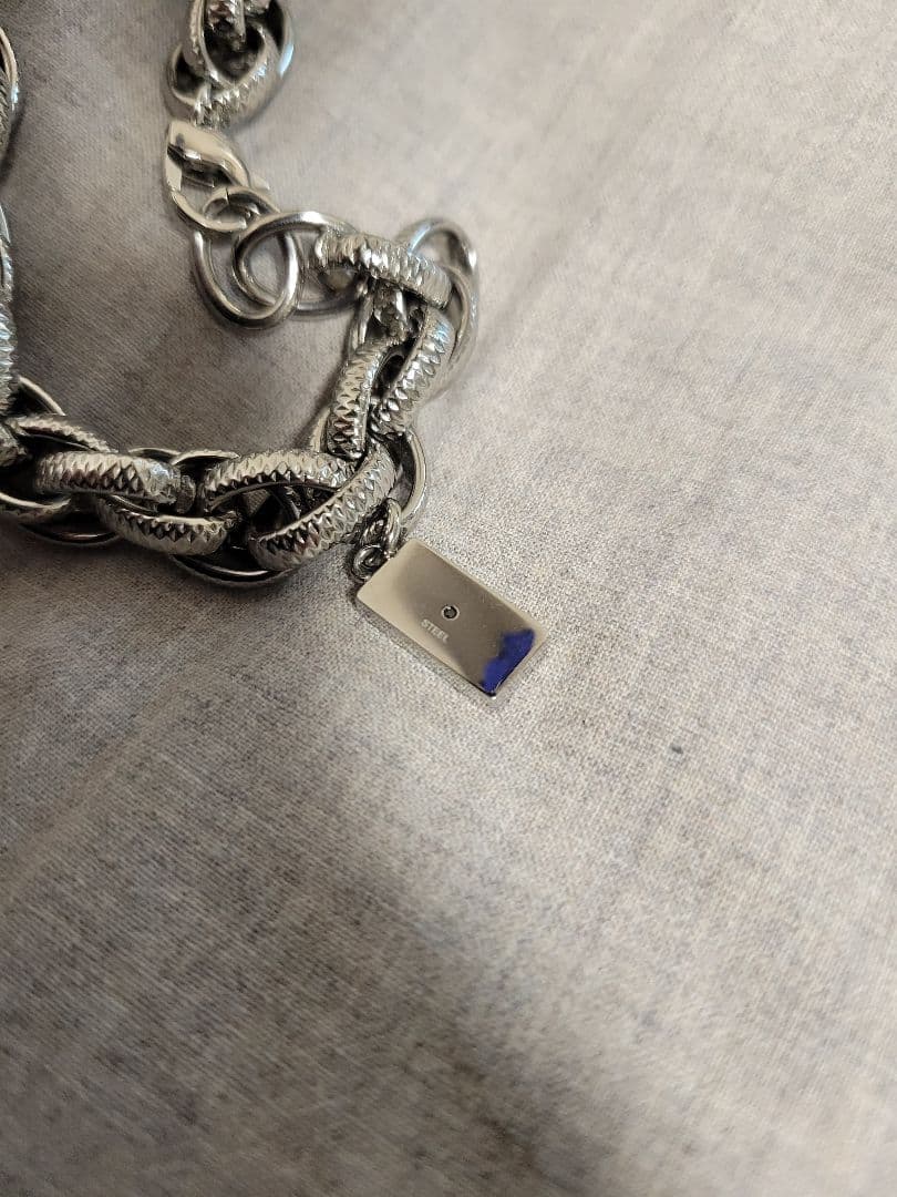 DIESEL チェーンブレスレット シルバー DX151400DJW